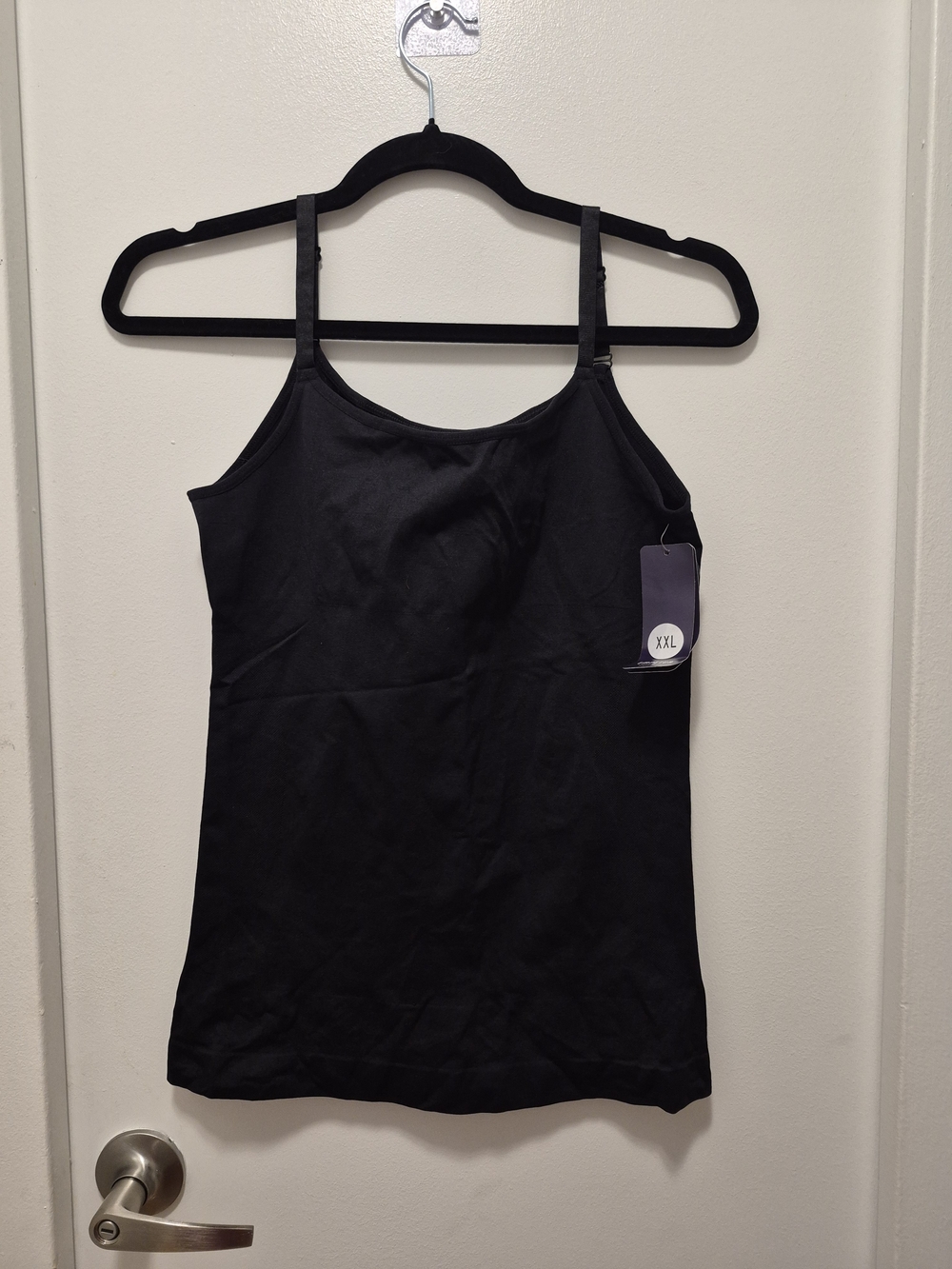 Empetua Black Women's SHAPEWEAR Tank Top - Classic Spaghetti Strap XXL